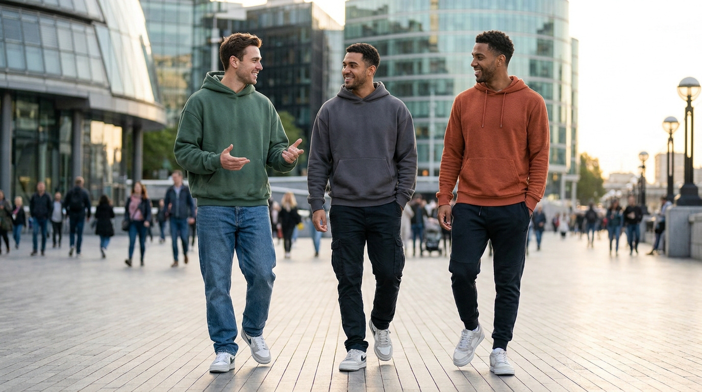 Tendencias hoodies hombre 2026: guía de estilos y cortes